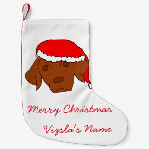 Christmas Vizsla Small Christmas Stocking