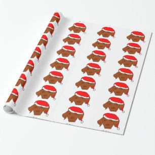 Christmas Vizsla Wrapping Paper