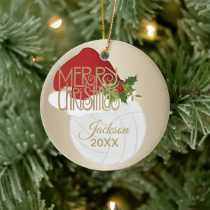 Christmas 🎄 Volleyball 🏐 Ceramic Tree Decoration