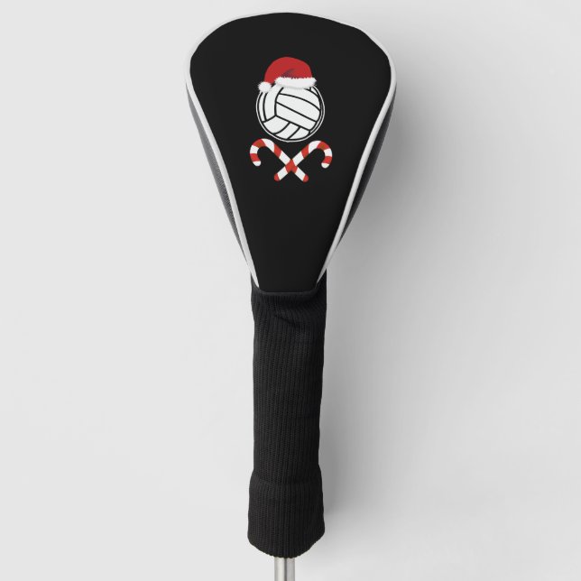Christmas Volleyball Golf Head Cover (Front)