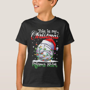 Christmas Volleyball Pajama Xmas Volleyball Player T-Shirt