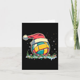 Christmas Volleyball With Santa For Kids Men Xmas  Card