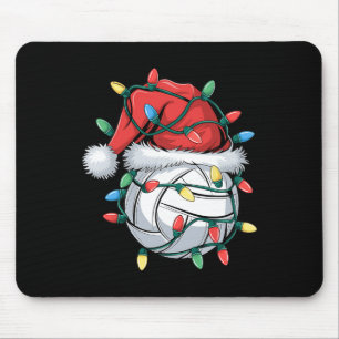 Christmas Volleyball Xmas Santa Sports Hat Ball Ki Mouse Mat