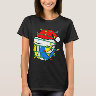 Christmas Volleyball Xmas Santa Sports Kids Boys M T-Shirt