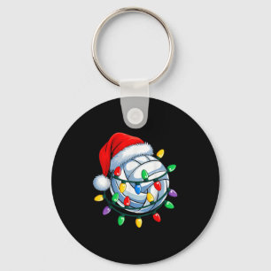 Christmas Volleyball Xmas Santa Srts Hat Mens Wome Key Ring