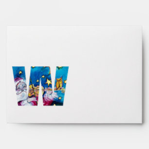 CHRISTMAS W LETTER / INSPIRED SANTA MONOGRAM ENVELOPES