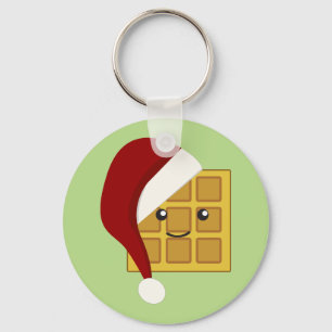 Christmas Waffle Key Ring