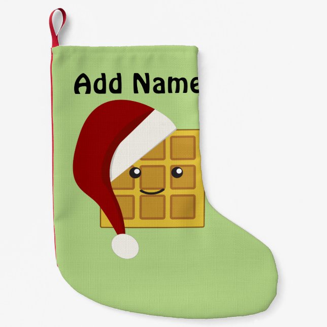 Christmas Waffle Small Christmas Stocking (Front)