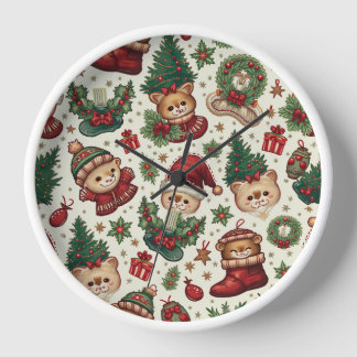 Christmas wall clock