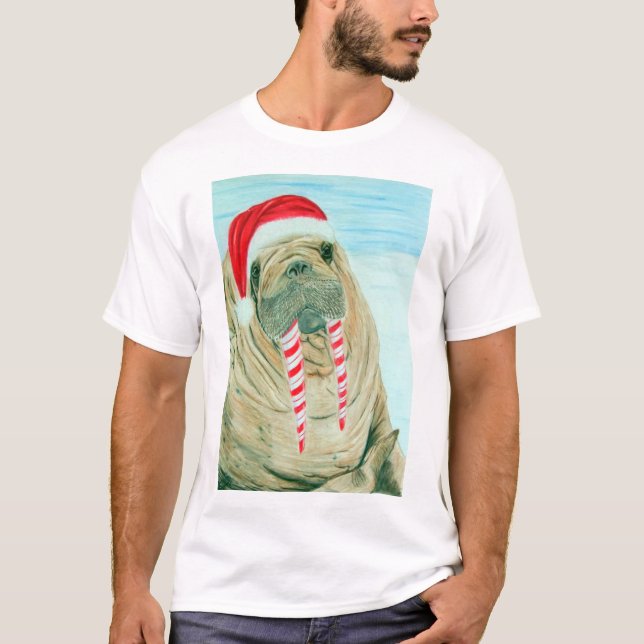 Christmas Walrus T-Shirt (Front)