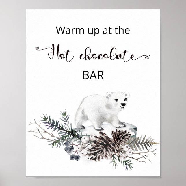 Christmas Warm up at the hot chocolate bar  Poster (Front)