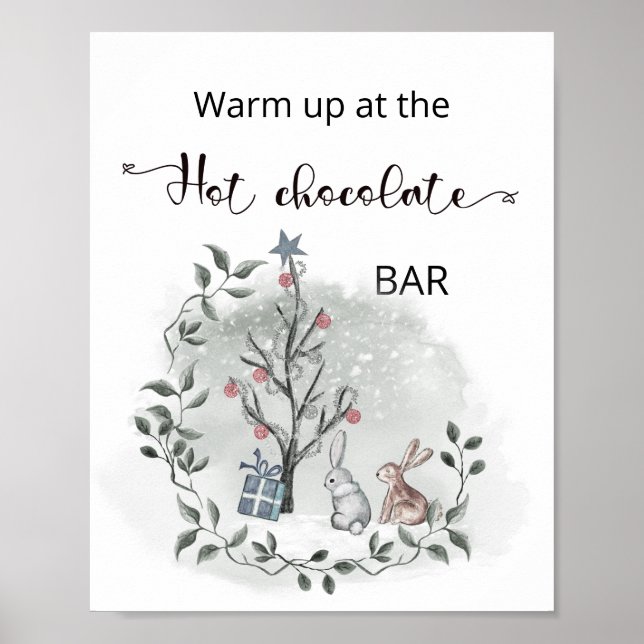 Christmas Warm up at the hot chocolate bar Poster (Front)