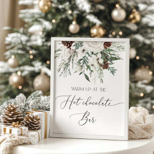 Christmas Warm up at the hot chocolate bar  Poster