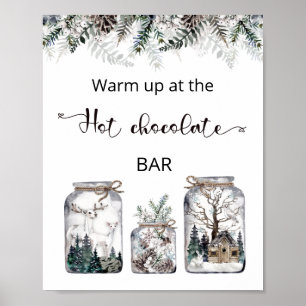 Christmas Warm up at the hot chocolate bar Poster