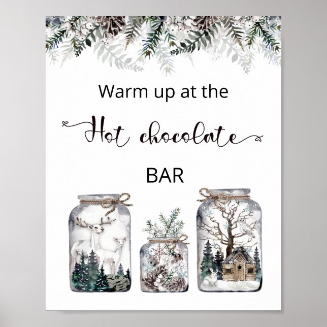 Christmas Warm up at the hot chocolate bar Poster (Front)