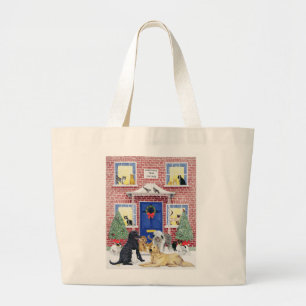 Christmas Warmth Large Tote Bag