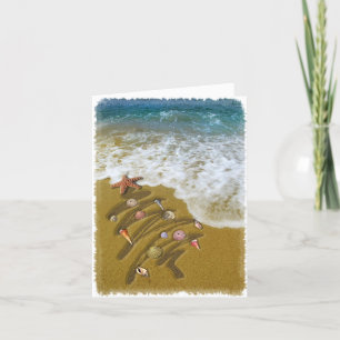 Christmas Washed Up on Shore Holiday Card