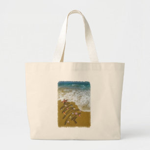 Christmas Washed Up on Shore Large Tote Bag