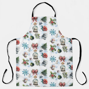 Christmas Watercolor All-Over Print Apron