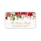 Christmas Watercolor Floral Poinsettia Gold