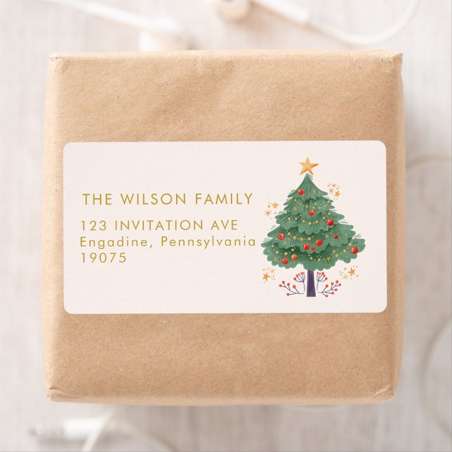 Christmas Watercolor Merry Christmas Adress (Creator Uploaded)