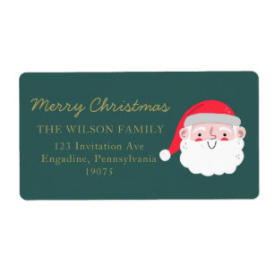 Christmas Watercolor Merry Christmas Adress