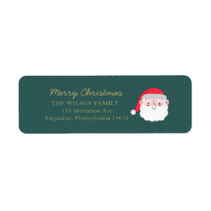 Christmas Watercolor Merry Christmas Adress