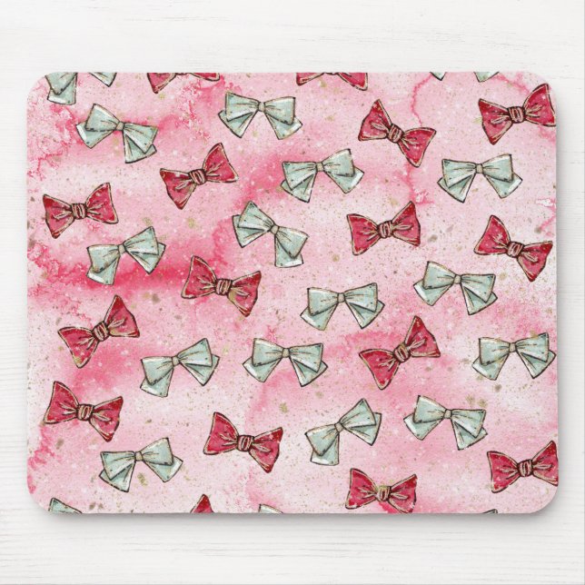 Christmas Watercolor Mouse Mat (Front)