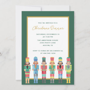 CHRISTMAS WATERCOLOR NUTCRACKER INVITATION