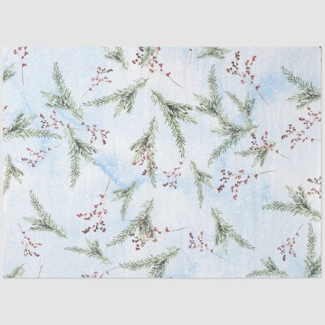 Christmas Watercolor Paper II Design 9 (Front)