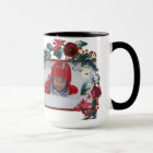 Christmas Watercolor Red Green Floral Your Photos