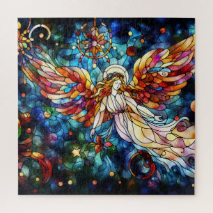 Christmas Watercolor Stained Glass Puzzle