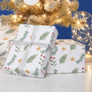 Christmas Watercolor Wrapping Paper