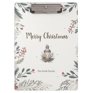 Christmas Watercolour Greetings  Clipboard