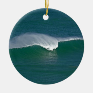 Christmas wave ceramic tree decoration