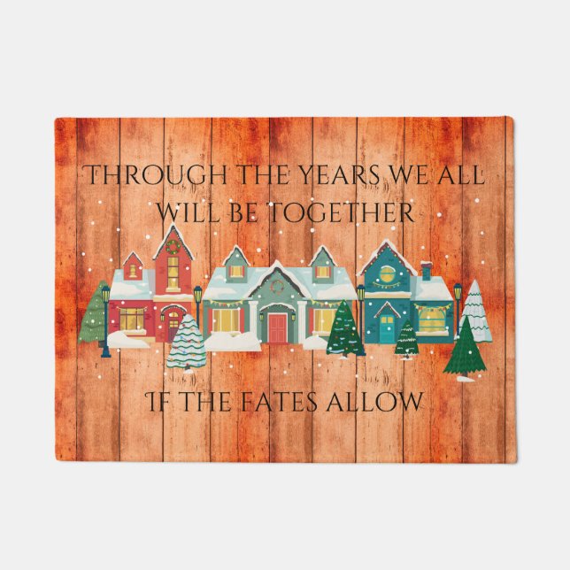 Christmas We all will be together Doormat (Front)