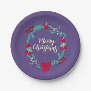 Christmas Wealth Paper Plate
