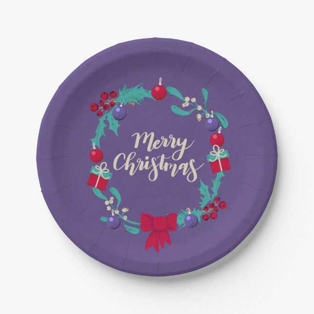 Christmas Wealth Paper Plate (Front)