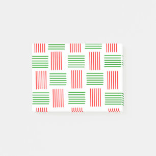 Christmas Weave Post-it Notes