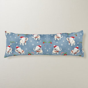 Christmas Wedding Anniversaries Love Elephants Body Cushion