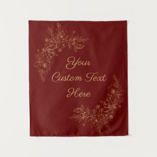 Christmas Wedding Backdrop, Reception Photo Booth Tapestry