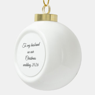 Christmas wedding ceramic ball christmas ornament