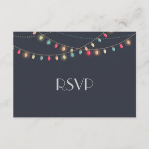 Christmas Wedding Chalkboard RSVP