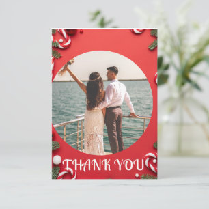 Christmas , wedding custom personalised  thank you card