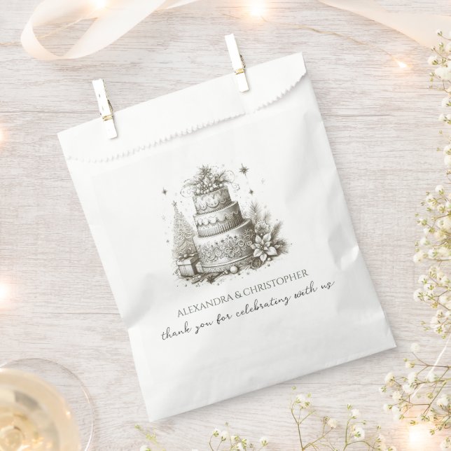 Christmas Wedding Favour Bags (Clipped)