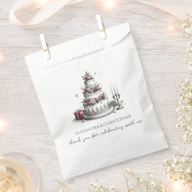 Christmas Wedding Favour Bags (Clipped)