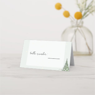 Christmas Wedding guest place card