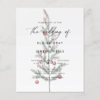 Christmas Wedding Invitation
