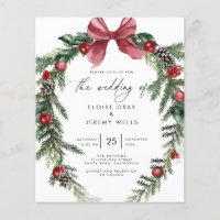 Christmas Wedding Invitation