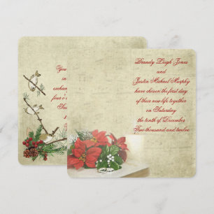 Christmas Wedding Invite